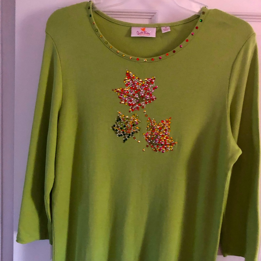 Quaker Factory “Fall Leaves” Top